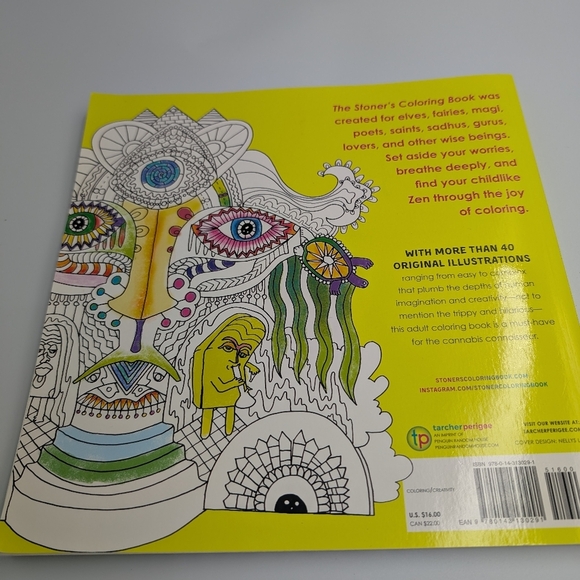 Colorful Adult Canna Themed Coloring Book - Picture 2 of 7